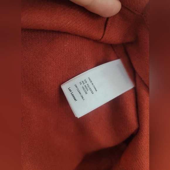 Kate Spade Saturday V Neck Bilateral Bows Size S 45% Wool Red Boho Dress - Picture 9 of 10